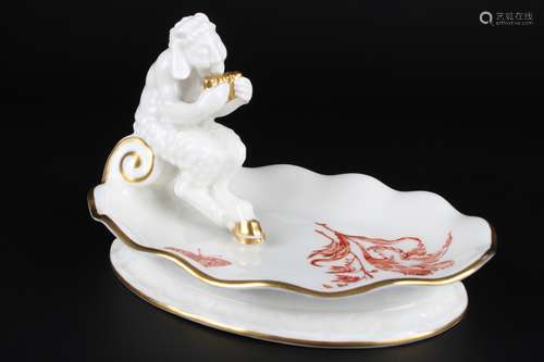 Hutschenreuther Figuren - Schale mit Faun, porcelain bowl,