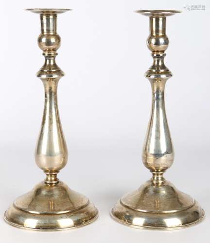 900 Silber Leuchterpaar, pair of silver candlesticks,