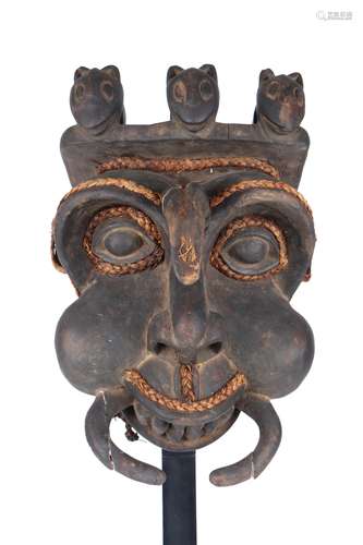 Mistkäfermaske, Bamileke Kamerun, african tribal cult mask,