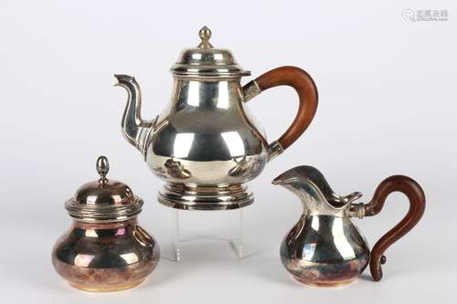 800 Silber Teeset, silver tea set,