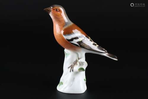 Meissen Buchfink, porcelain bird chaffinch,