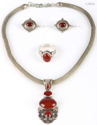 Suarti 925 Silber Schmuck Set, silver jewelry set,