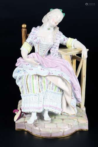 Meissen Die Schlafende, Louise le déserteur, girl sleeping i...