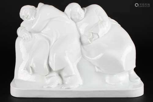 Meissen schlafendes Bauernpaar Ernst Barlach, sleeping farme...