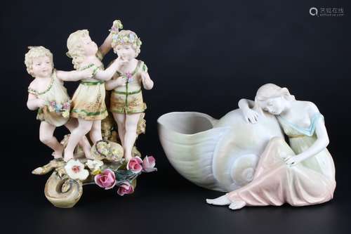 Wiener Austria - 2 Porzellanfiguren, two vienna porcelain fi...