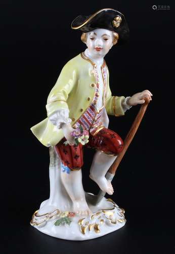 Meissen Gärtnerkind mit Spaten, gardeners child with spade,