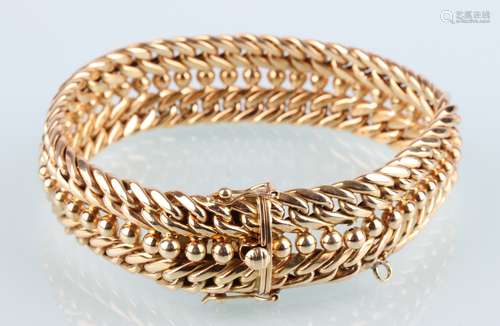 750 Gold breites Armband, 18K gold bracelet, Goldarmband,