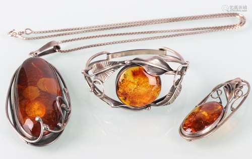 Bernstein Schmuck Jugendstil / Art Deco, amber jewelry,