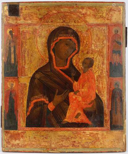 Ikone Madonna mit Jesus Christus, Russland um 1900, russian ...