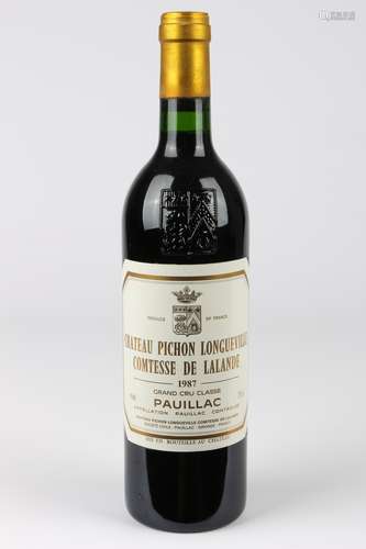 1987 Chateau Pichon Longueville Comtesse de Lalande,