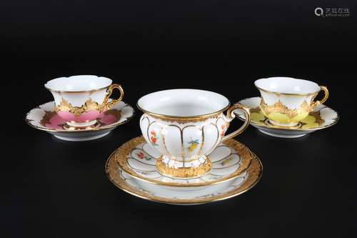 Meissen B-Form & X-Form Sammeltassen, coffee cup,