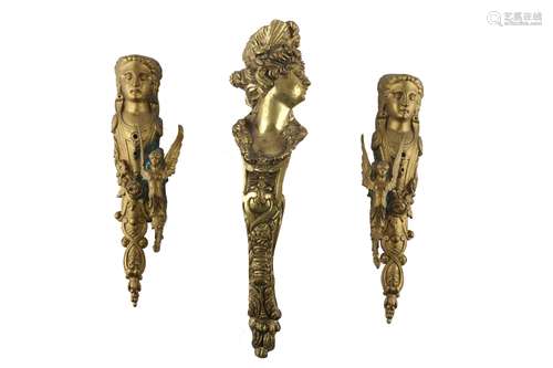 Bronze 3 Zierobjekte, bronze decorative pieces,