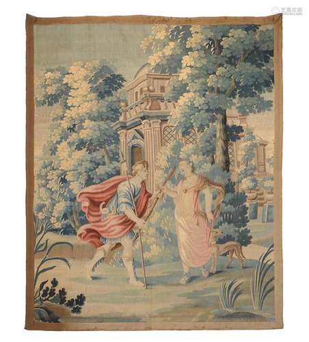 A FLEMISH MYTHOLOGICAL TAPESTRY 'CEPHALUS AND PROCRIS', LATE...