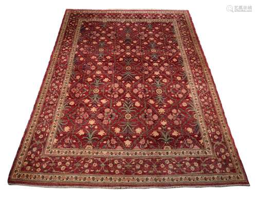 A WOVEN CARPET, OF BIDJAR INSPIRED DESIGN, approximately 469...