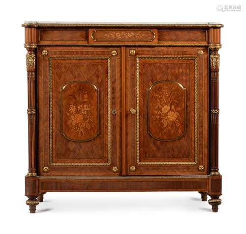 Y A FRENCH KINGWOOD, PARQUETRY, MARQUETRY AND GILT METAL MOU...