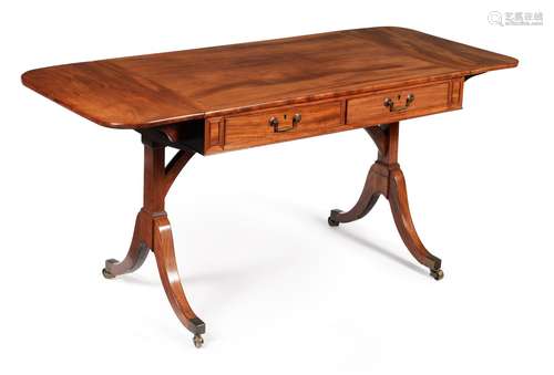 A REGENCY MAHOGANY SOFA TABLE, CIRCA 1815