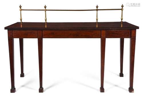 Y A GEORGE III MAHOGANY, GONCALO ALVES CROSSBANDED AND LINE ...