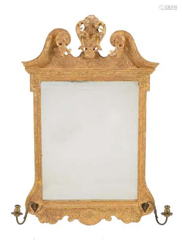 A GEORGE II GILTWOOD WALL MIRROR, CIRCA 1725, IN THE MANNER ...