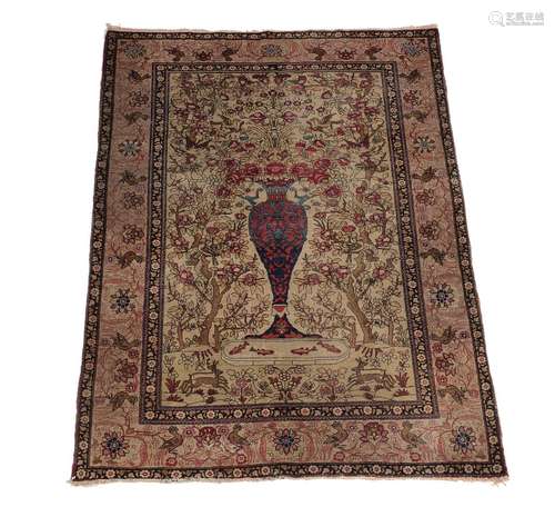 A TABRIZ RUG, approximately 207 x 140cm