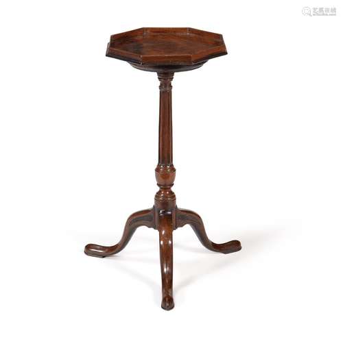 A GEORGE III MAHOGANY CANDLE STAND, CIRCA 1775