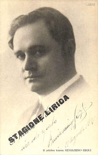 Beniamino Gigli (Recanati 1890 â€“ Roma 1957)