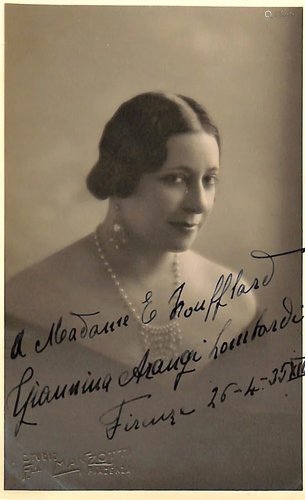 Giannina Arangi â€“ Lombardi (Marigliano 1891 â€“