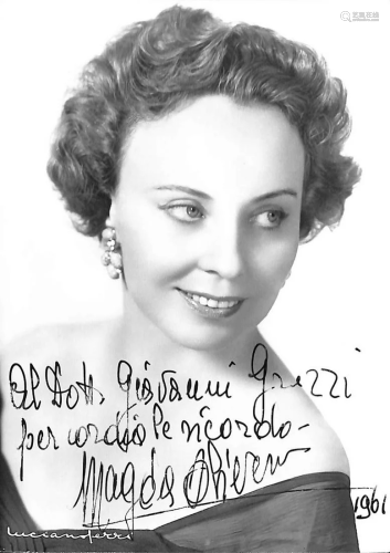 Magda Olivero (Saluzzo 1910 â€“ Milano 2014)