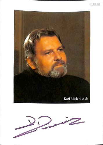 Karl Ridderbusch (Recklinghausen 1932 â€“ Wels 1997)