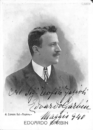 Edoardo Garbin (Padova 1865 â€“ Brescia 1943)