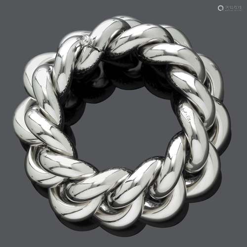 BRACELET OR BRILLANT, ISABELLE FA. Or blanc 750, 244g. Brace...