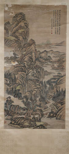 A CHINESE PAINTING OF LANDSCAPE
