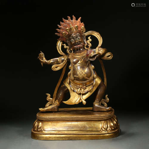 Gilt-bronze Bodhisattva, qianlong period, Qing Dynasty