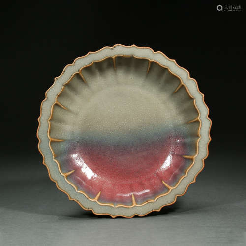 Song Dynasty Jun ware prismatic plate