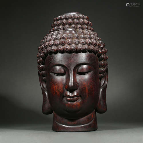 agilawood Buddha Head, Qing Dynasty, China