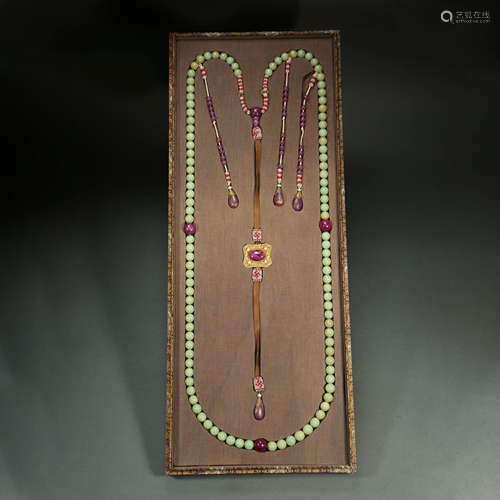 beads worn by court officials, Qing Dynasty, China