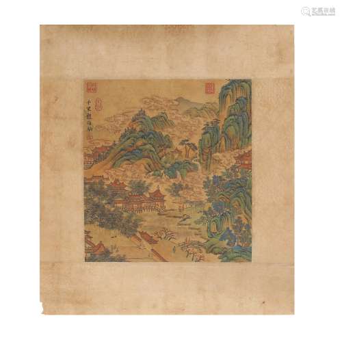 Chinese Landscape Paintings and Calligraphy, Zhao Boju, Song...