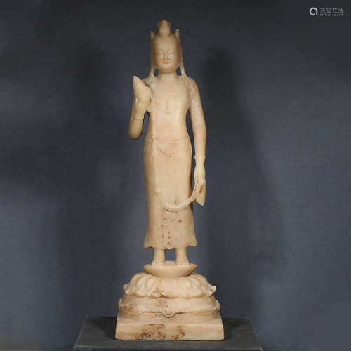 white marble Guanyin, Beiqi dynasty, China,