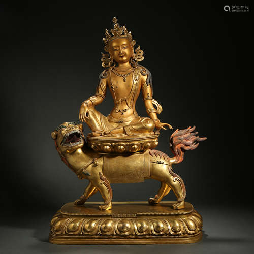 Gilt bronze Buddha, Qing Dynasty, China