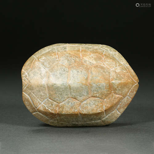 Chinese Red Mountain Culture Hemo Jade Tortoise