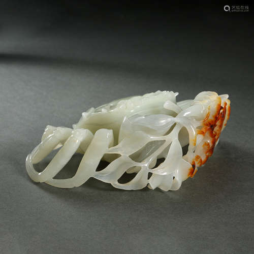 Hetian Jade Crab Decoration, Qing Dynasty, China