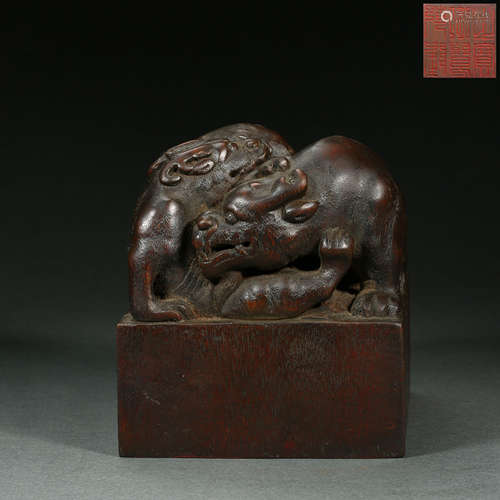 China Qing Dynasty Agarwood Seal