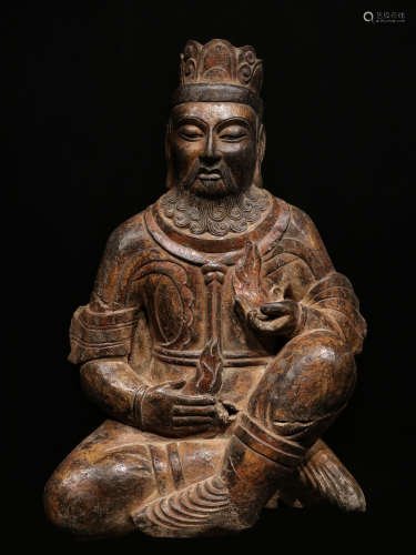 SUI OR TANG DYNASTY, STONE CARVED STATUES