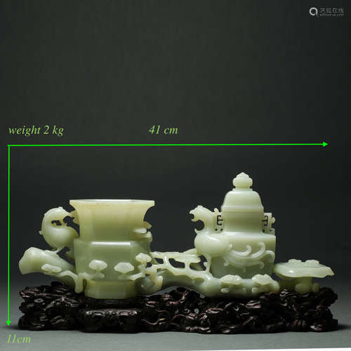 QING DYNASTY, JADE DECORATION