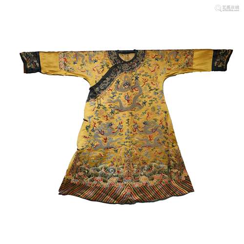 QING DYNASTY, KESI DRAGON ROBE