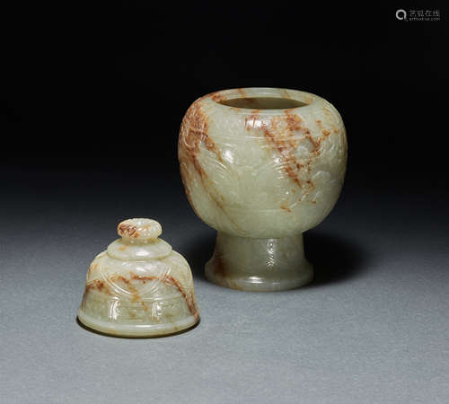 QING DYNASTY, JADE BOTTLE