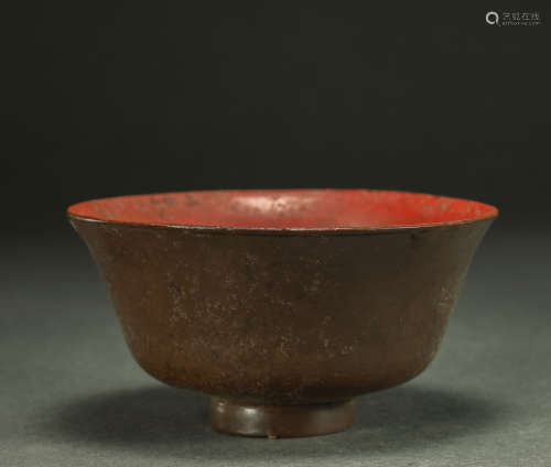 LACQUERWARE BOWL, LIAO OR JIN DYNASTY