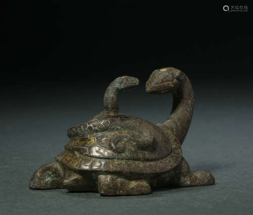 HAN DYNASTY,  A SET OF THE BRONZE BEAST
