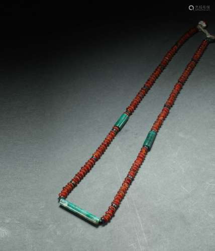 LIAO DYNASTY, A SET OF AGATE BEADS