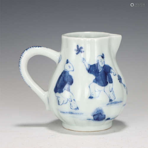 A CHINESE BLUE AND WHITE CHILDREN-AT-PLAY PORCELAIN POT