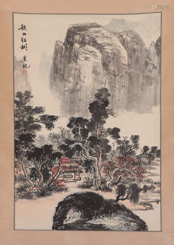 A CHINESE LANDSCAPE PAINTING